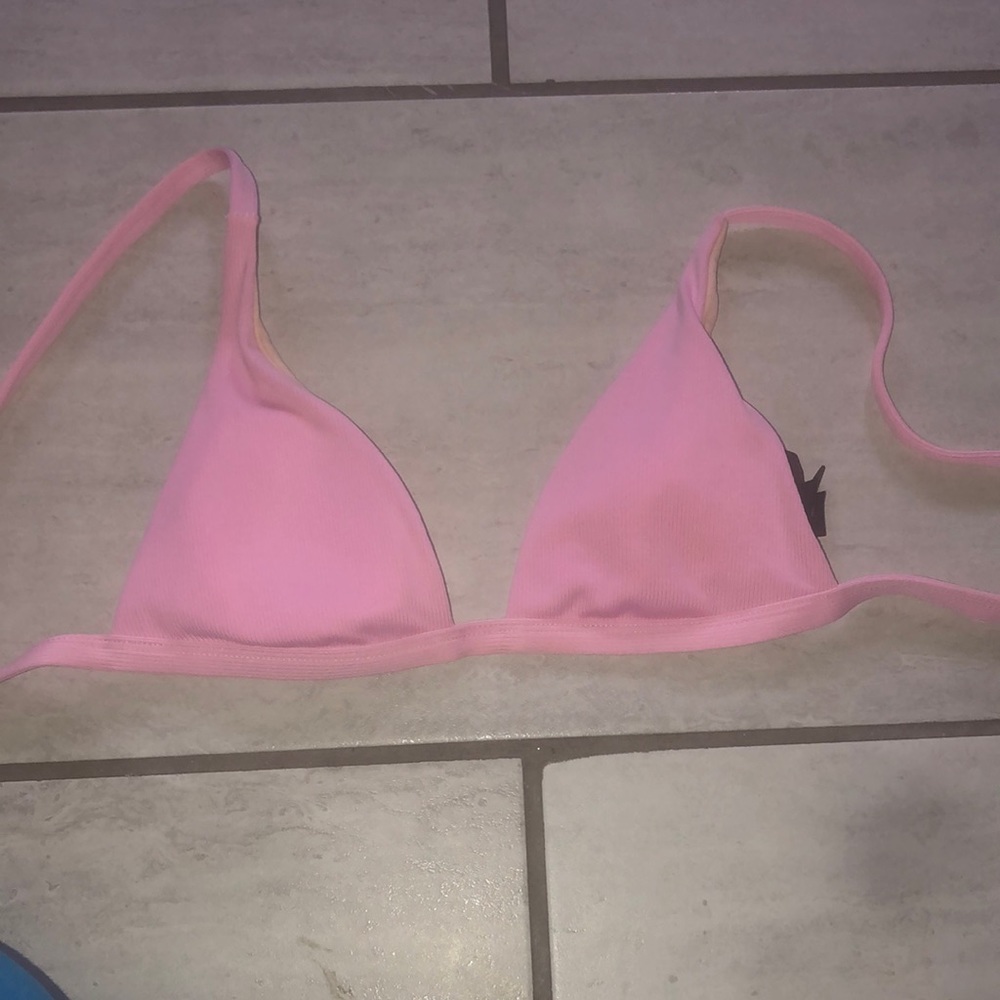 Pink bikini top from LA hearts